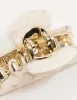 Pink & Cream Acrylic Curved Claw Clip 2-Pack sold by lovisa