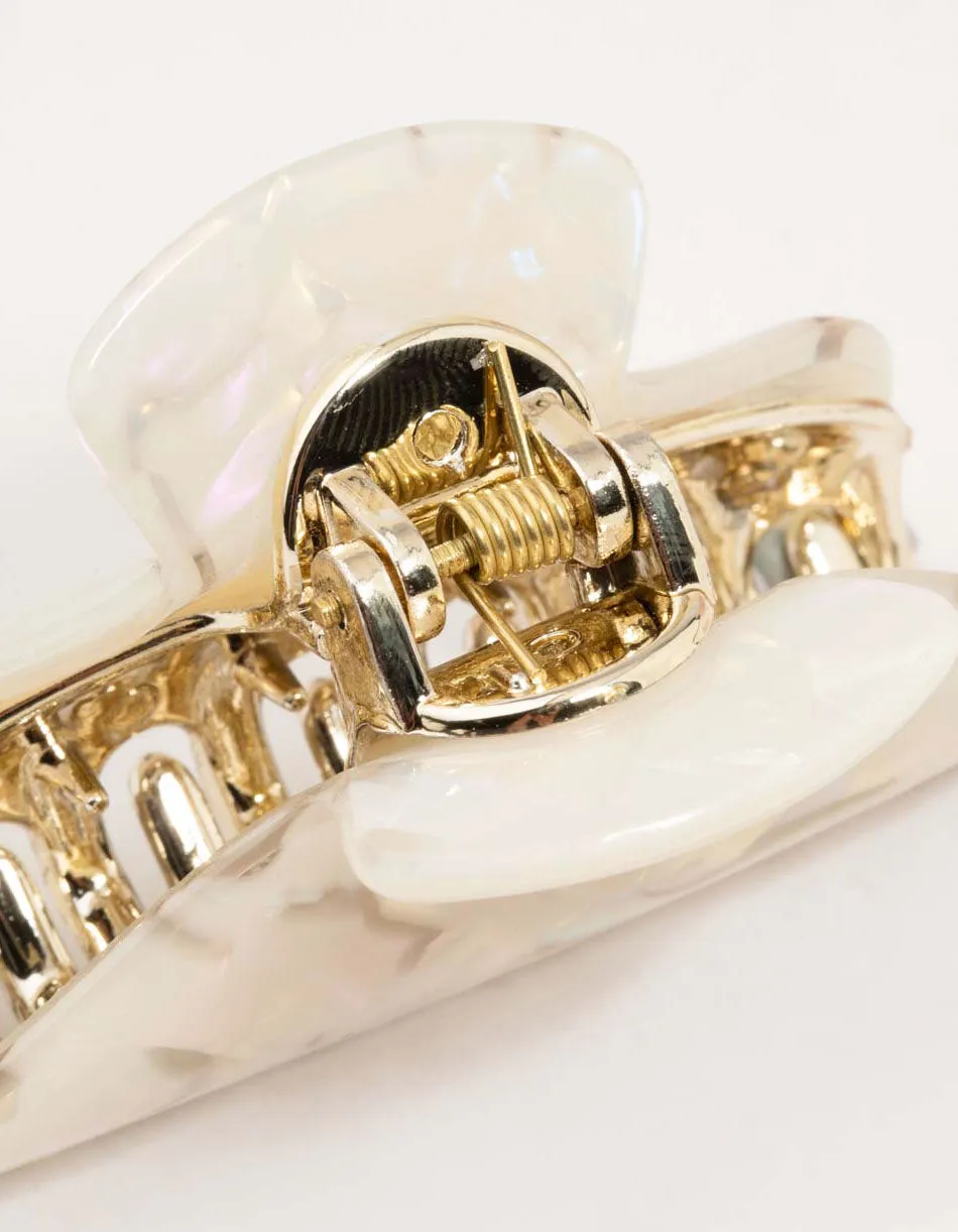 Pink & Cream Acrylic Curved Claw Clip 2-Pack sold by lovisa product image thumbnail 2