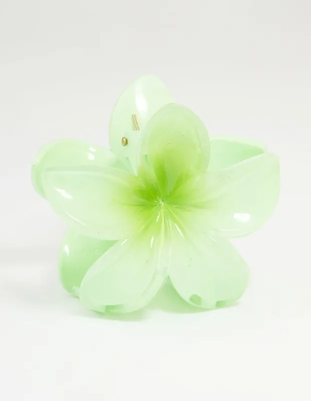 Green Ombre Tropical Claw Clip sold by lovisa