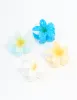 Blue & White Mini Frangipani Claw Clips 4-Pack sold by lovisa