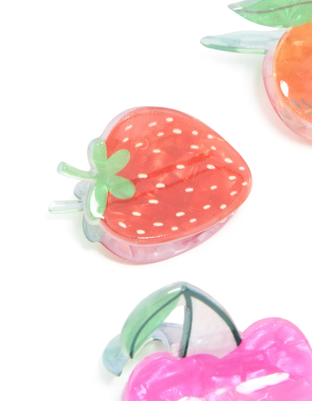 Acrylic Mini Fruit Claw Clips 4-Pack sold by lovisa product image thumbnail 2