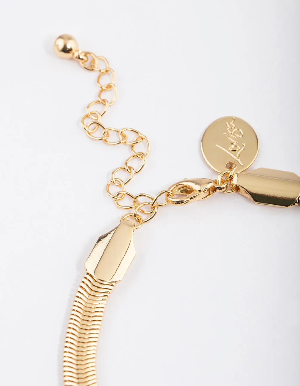 Gold Plated Cubic Zirconia Snake Chain & Baguette Tennis Bracelet Pack sold by lovisa product image thumbnail 3