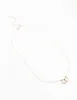 Rose Gold Diamante Double Circle Link Necklace sold by lovisa