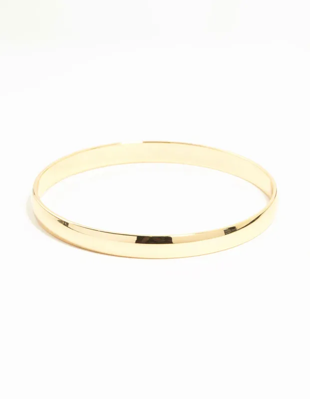 Gold Flat  Bangle sold by lovisa