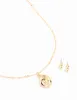 Gold Conch Shell Necklace & Earrings Set sold by lovisa