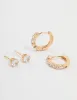Gold Diamante Hoop & Classic Stud Earrings 2-Pack sold by lovisa