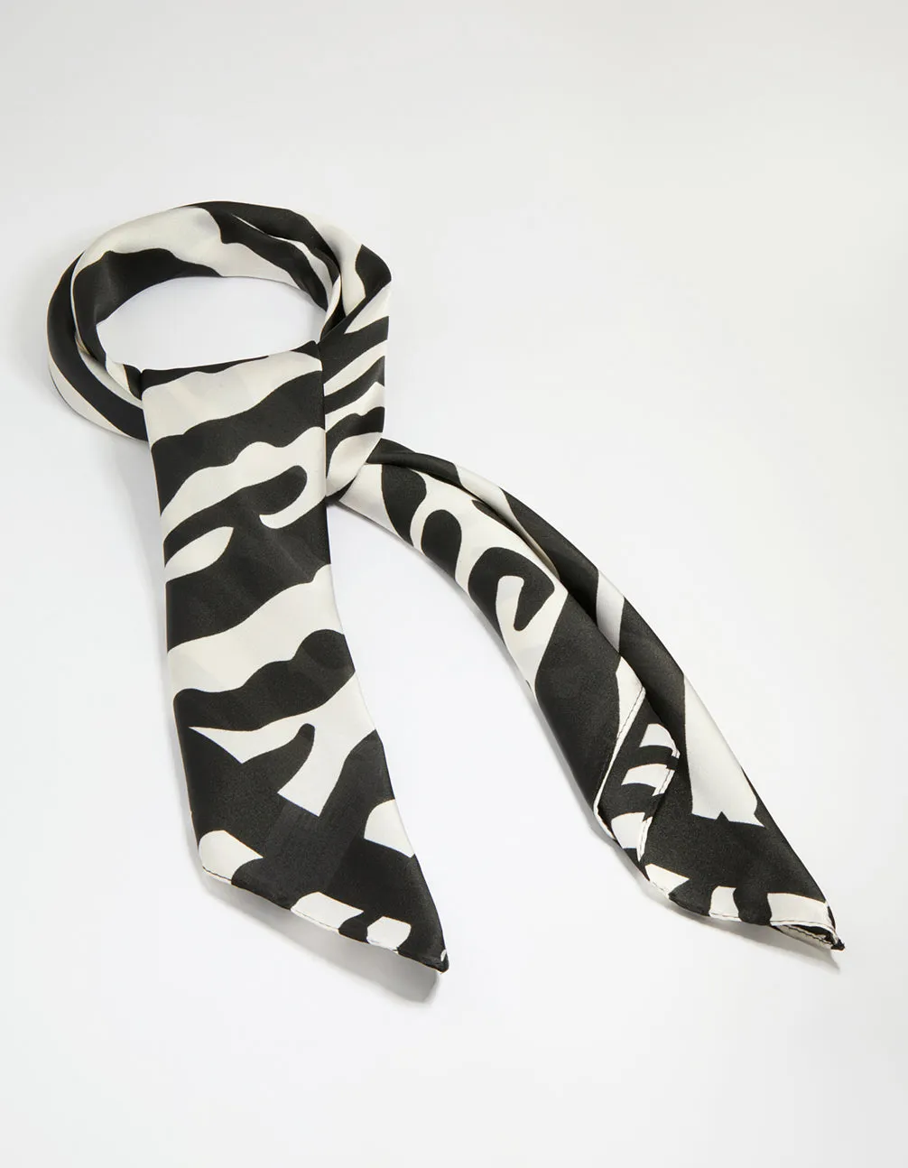 Zebra Print Fabric Scarf sold by lovisa