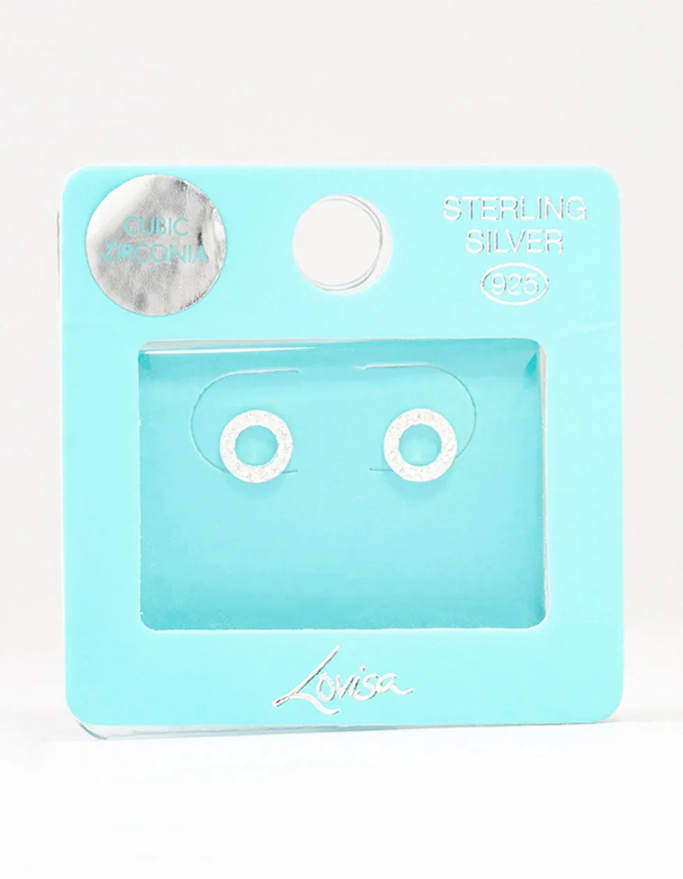 Sterling Silver Cubic Zirconia Circle Stud Earrings sold by lovisa product image thumbnail 3