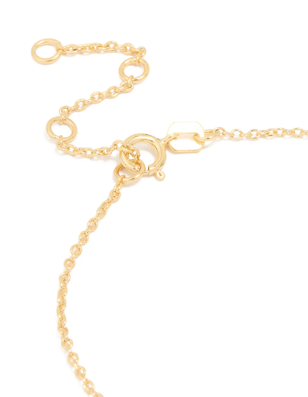 Gold Plated Sterling Silver Pearl Charm Bracelet sold by lovisa product image thumbnail 3