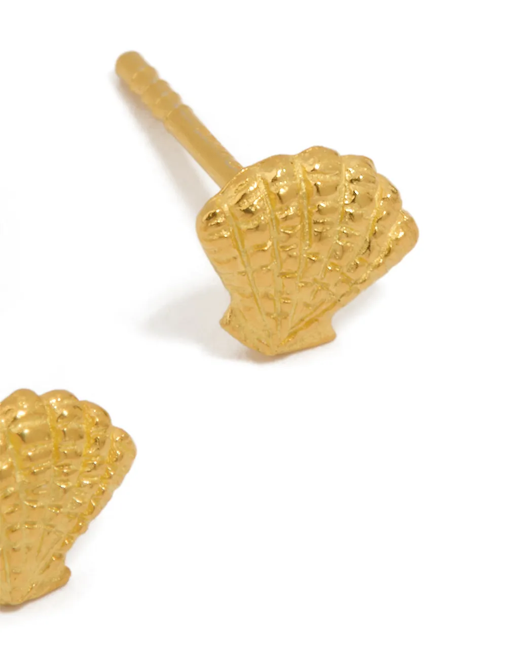 Gold Plated Sterling Silver Shell Earrings sold by lovisa product image thumbnail 3