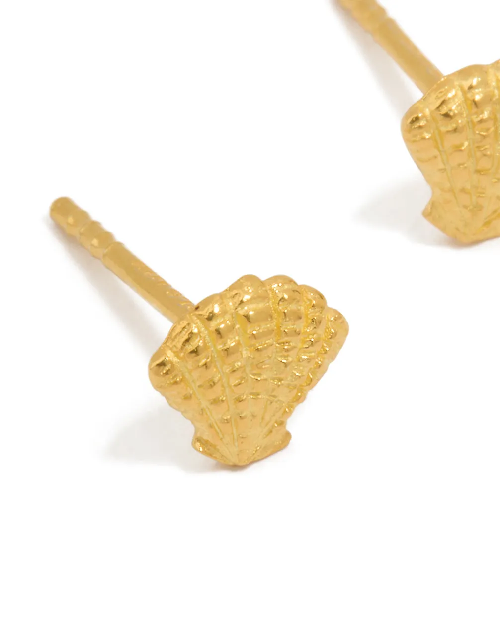 Gold Plated Sterling Silver Shell Earrings sold by lovisa product image thumbnail 2