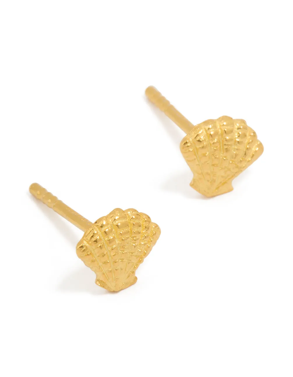 Gold Plated Sterling Silver Shell Earrings sold by lovisa