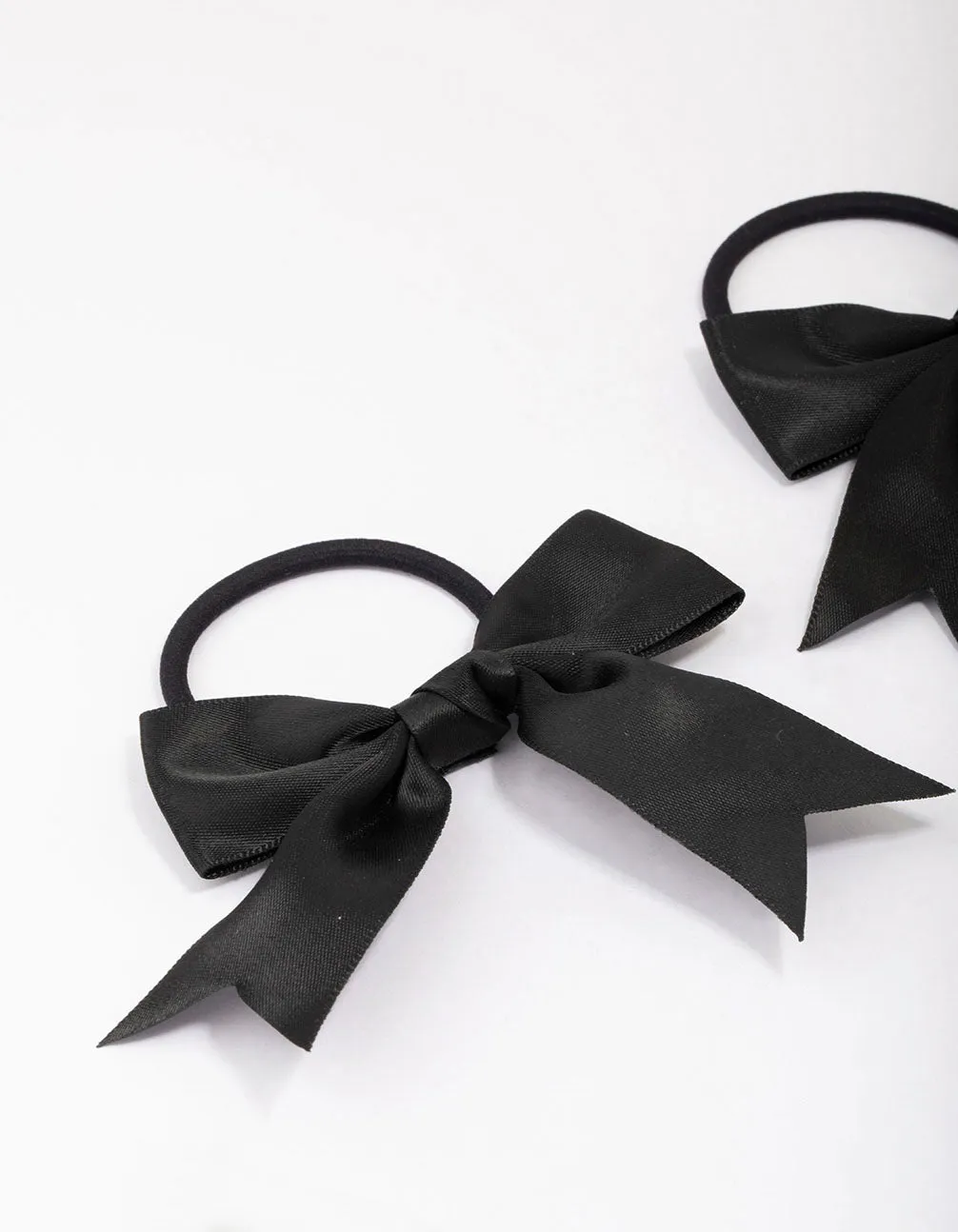 Black Medium Bow Hair Tie Pack sold by lovisa product image thumbnail 2