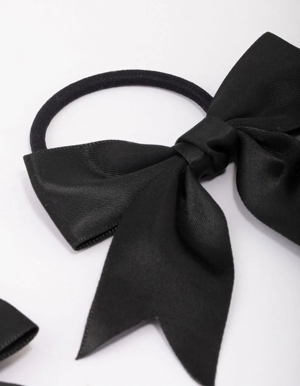 Black Medium Bow Hair Tie Pack sold by lovisa product image thumbnail 3