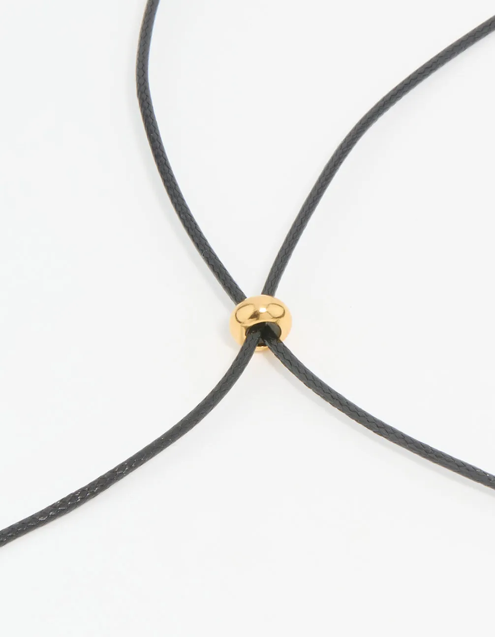 Waterproof Gold Plated Stainless Steel Cord Pendant Necklace sold by lovisa product image thumbnail 3