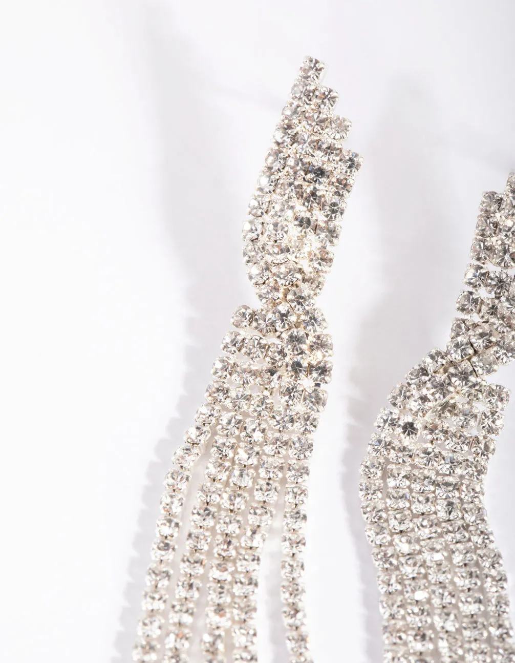 Silver Twisted Strand Drop Earrings sold by lovisa product image thumbnail 2