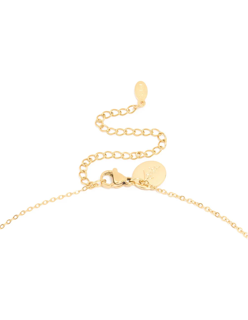 Waterproof Gold Plated Stainless Steel Small Bean Pendant Necklace sold by lovisa product image thumbnail 3