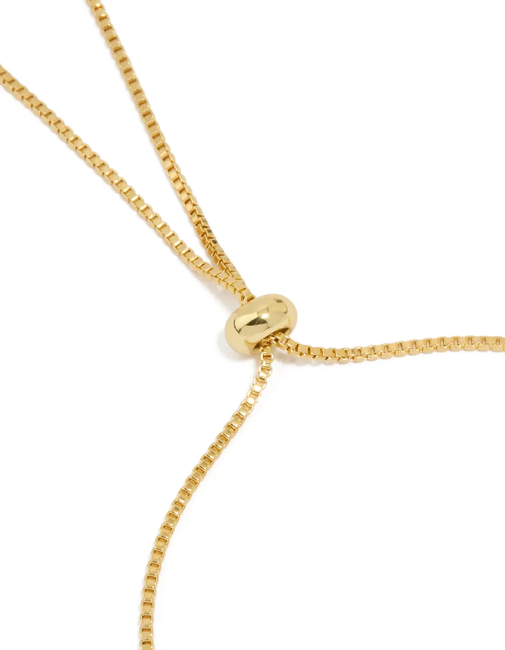 Gold Plated Cubic Zirconia Flower Inlay Toggle Bracelet sold by lovisa product image thumbnail 3