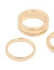 Gold Twisted & Thick Band Rings 3-Pack sold by lovisa