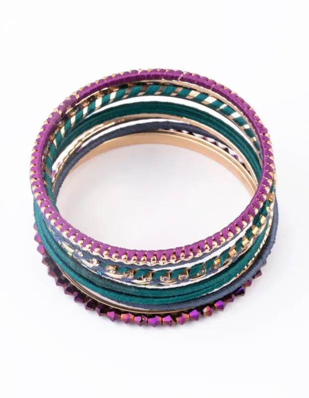 Gold Midnight Mixed Bangle Pack sold by lovisa
