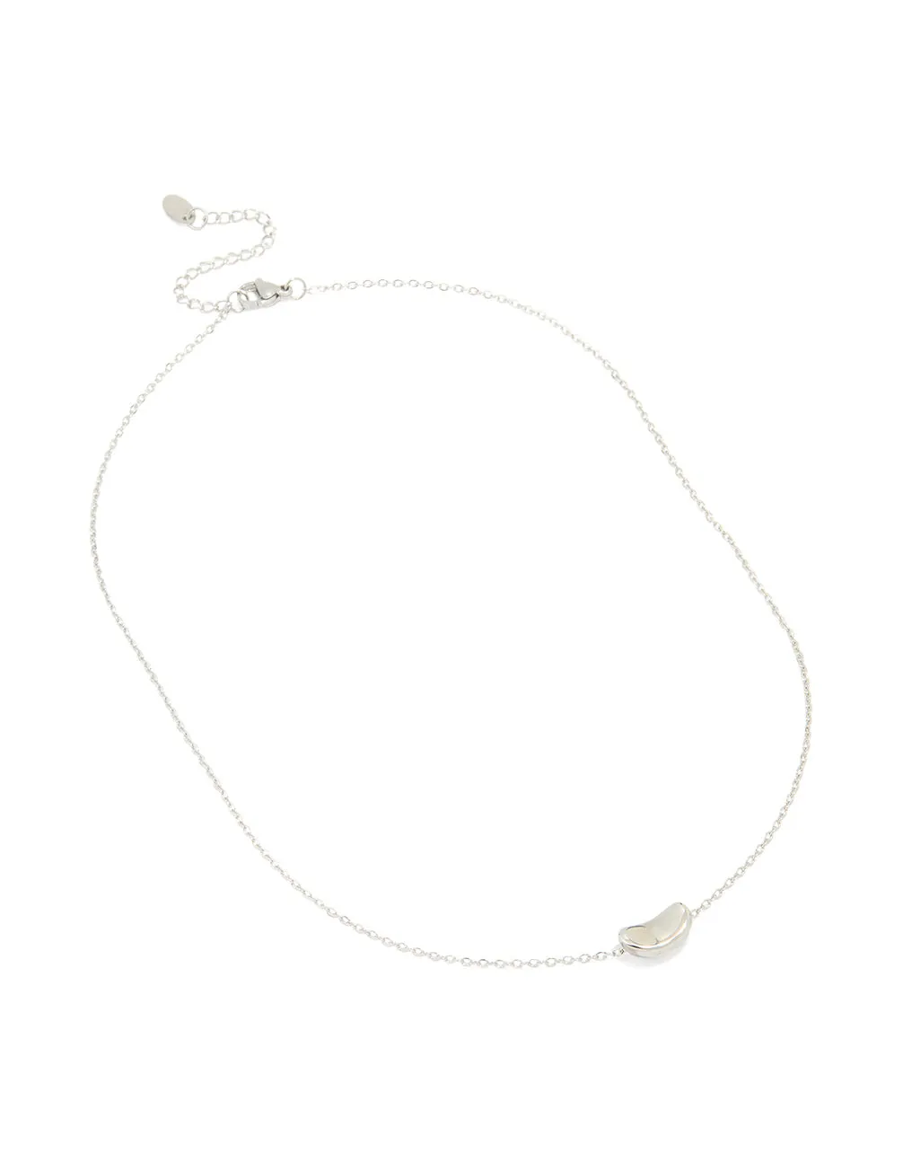 Silver Plated Small Pebble Pendant Necklace sold by lovisa product image thumbnail 2