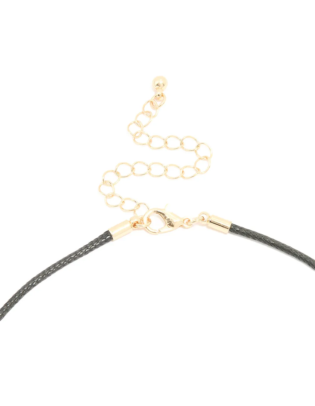 Gold Pebble Cord Medium Pendant Necklace sold by lovisa product image thumbnail 3