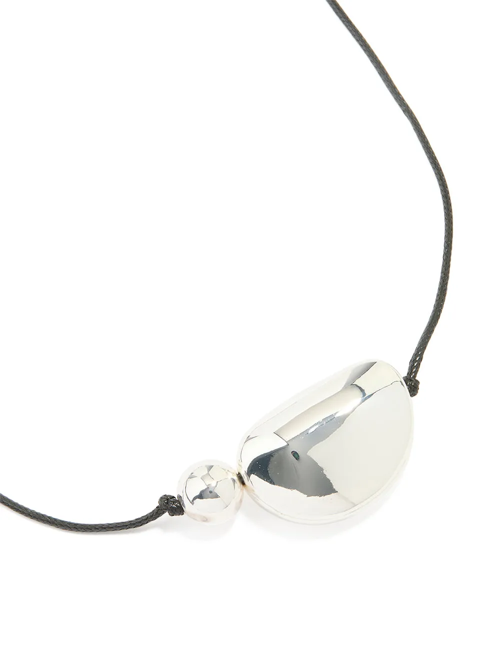 Silver Plated Pebble Cord Large Pendant Necklace sold by lovisa