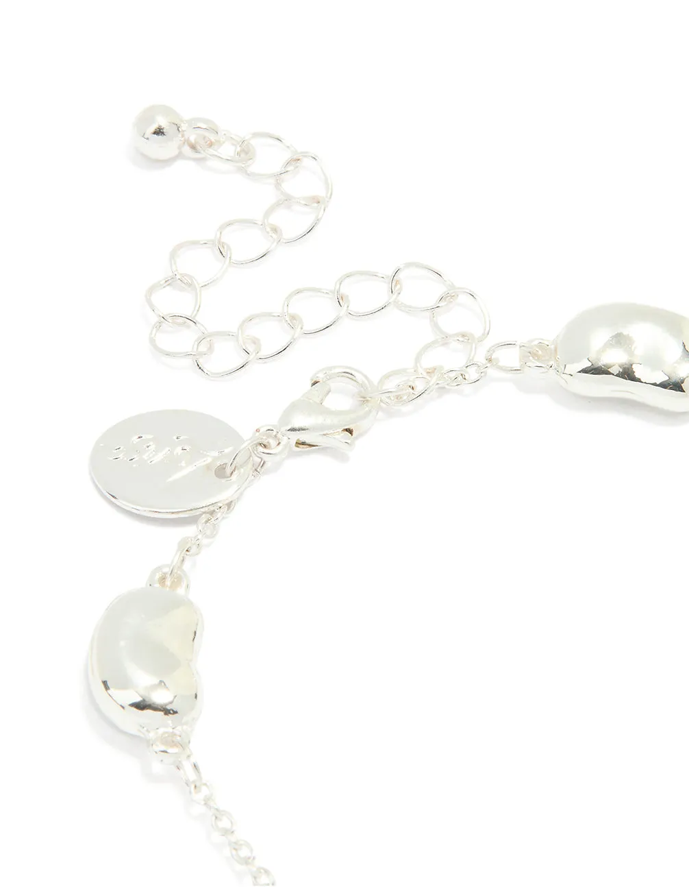 Silver Plated Brass Cubic Zirconia Pebble Charm Bracelet sold by lovisa product image thumbnail 3