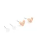 Gold Pearl Bow & Heart Earrings 3-Pack sold by lovisa