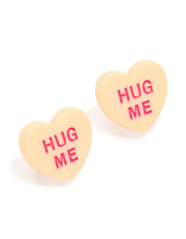 Acrylic Candy 'Hug Me' Stud Earrings sold by lovisa