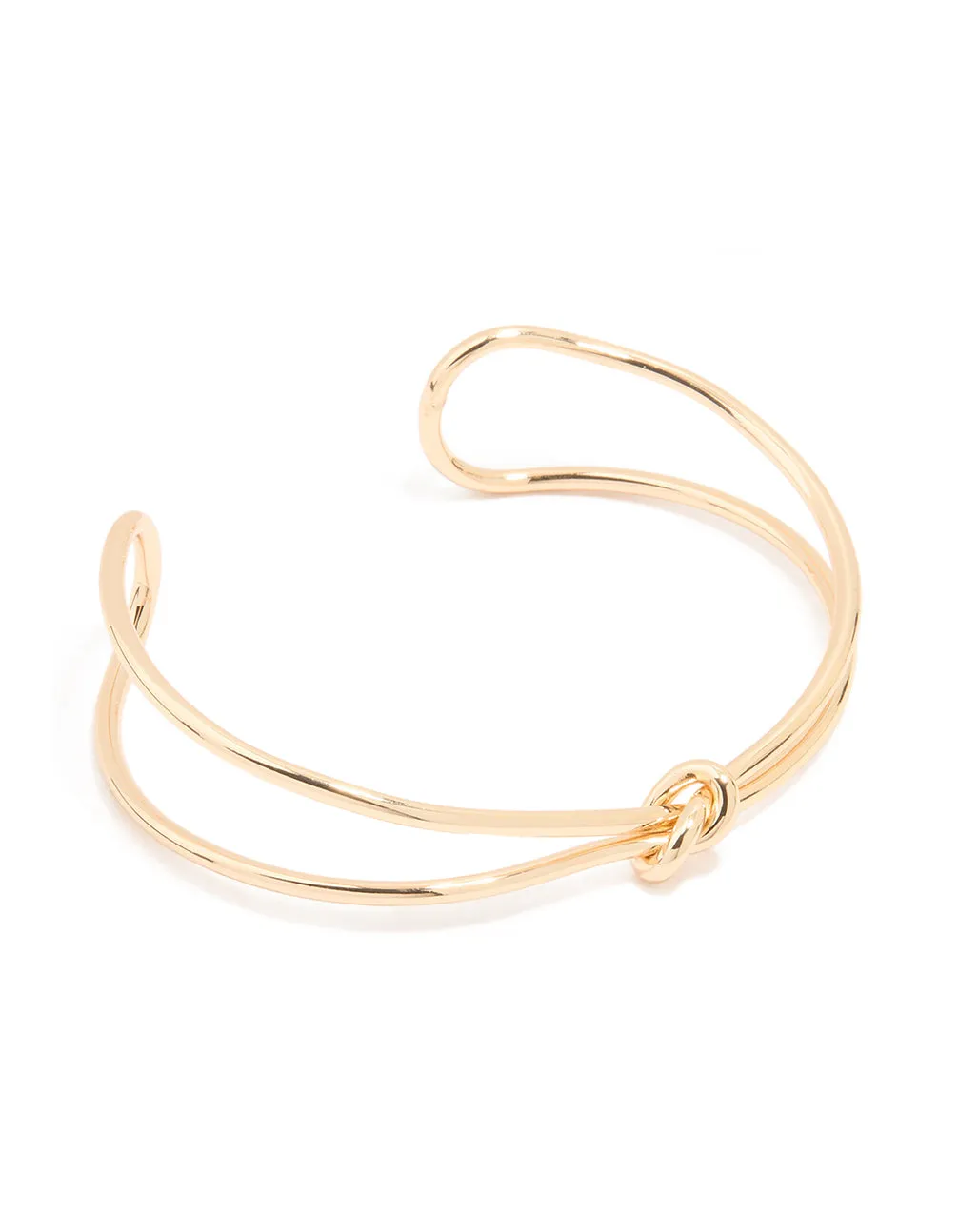 Gold Twist Wrist Cuff sold by lovisa