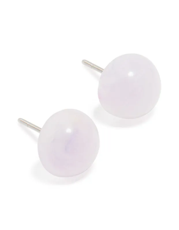 Acrylic Half Ball Stud Earrings sold by lovisa