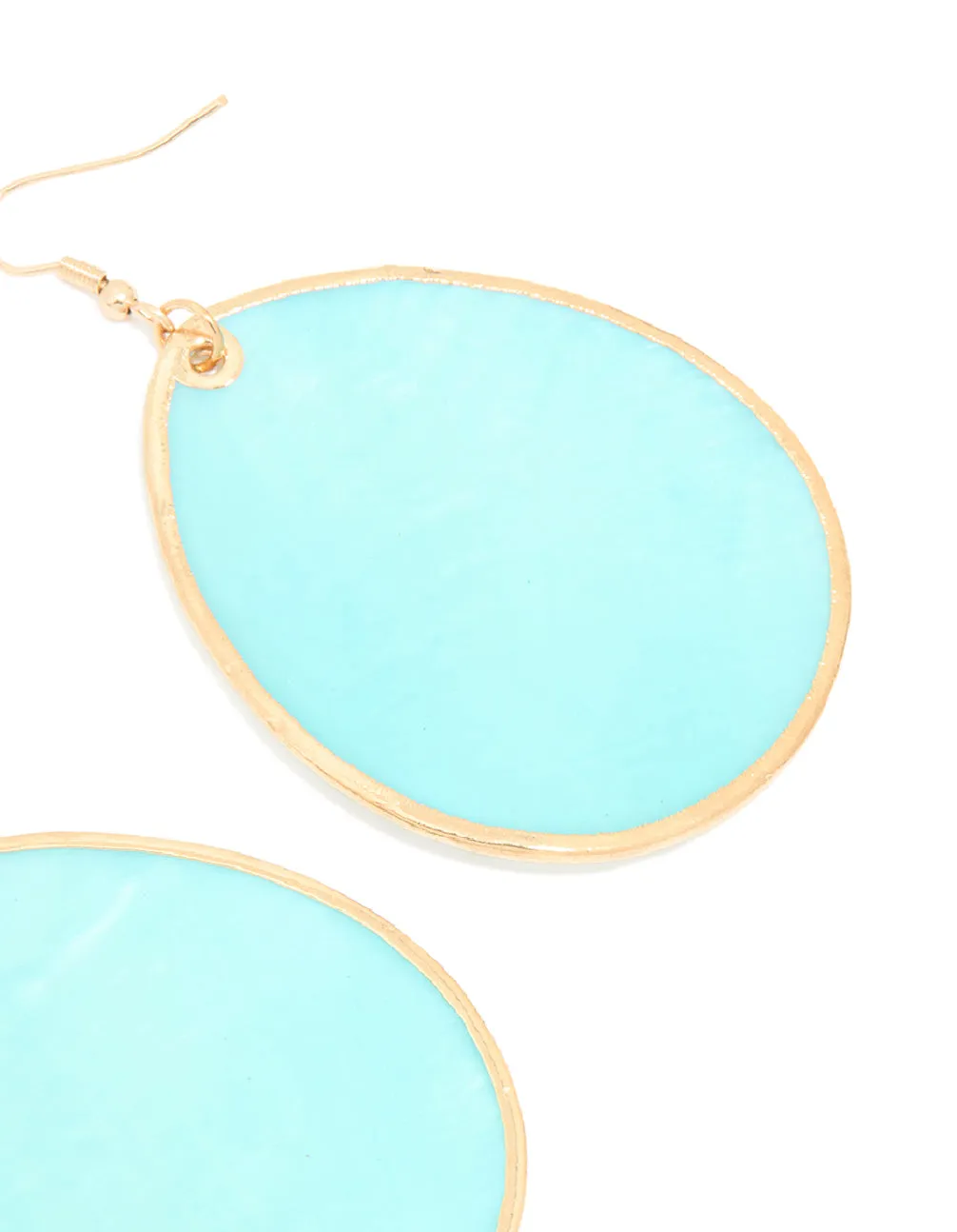 Gold Teardrop Shell Hook Earrings sold by lovisa product image thumbnail 3