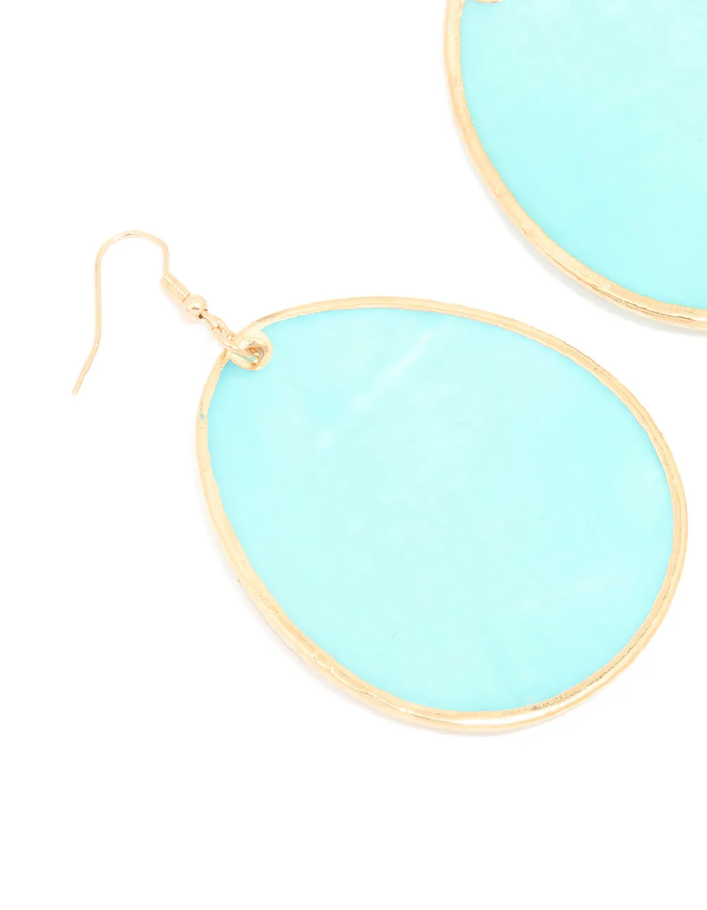 Gold Teardrop Shell Hook Earrings sold by lovisa product image thumbnail 2