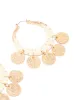Gold Raffia Hammered Disc Hoop Earrings sold by lovisa
