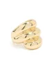 Gold Plated Stacked Twist Ring sold by lovisa