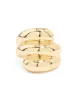 Gold Plated Stacked Twist Ring sold by lovisa