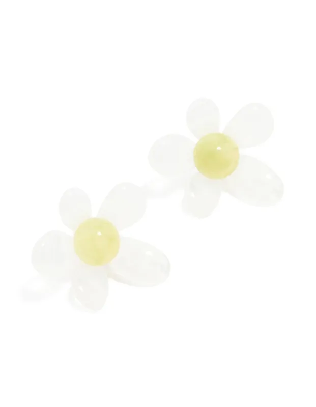 Acrylic 3D Bubble Flower Stud Earrings sold by lovisa