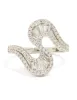 Silver Cubic Zirconia Swivel Statement Ring sold by lovisa