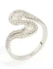 Silver Cubic Zirconia Swivel Statement Ring sold by lovisa