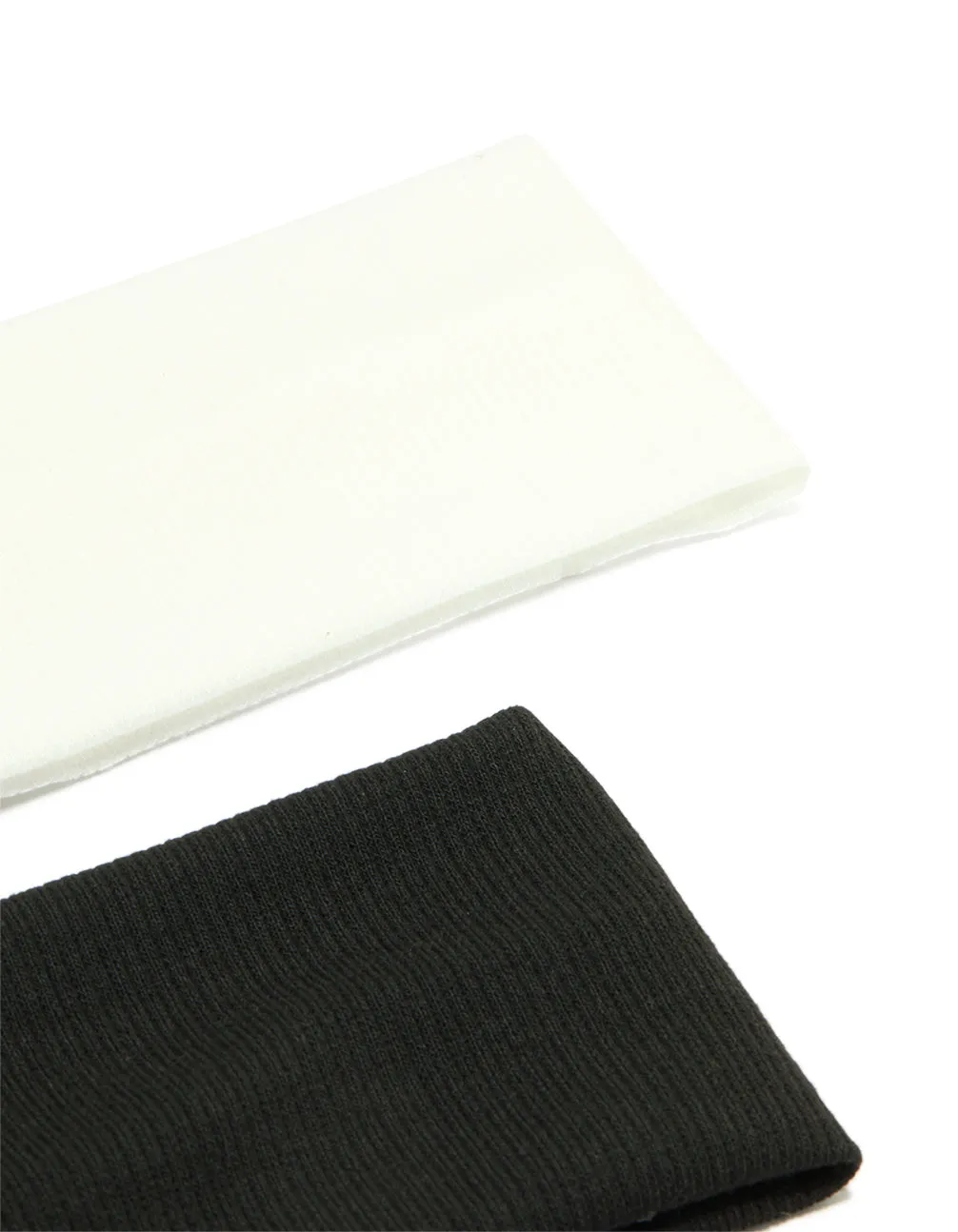 White & Black Ribbed Fabric Stretch Headbands 2-Pack sold by lovisa product image thumbnail 3