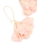 Gold Pink Fabric Flower Drop Earrings sold by lovisa