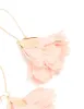 Gold Pink Fabric Flower Drop Earrings sold by lovisa