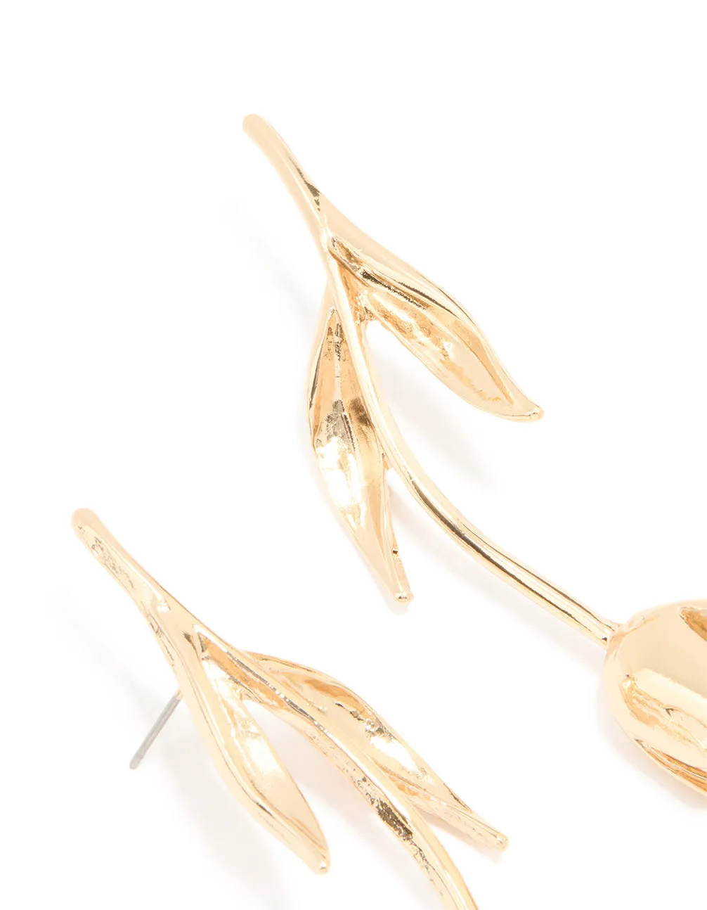 Gold Long Statement Flower Earrings sold by lovisa product image thumbnail 3