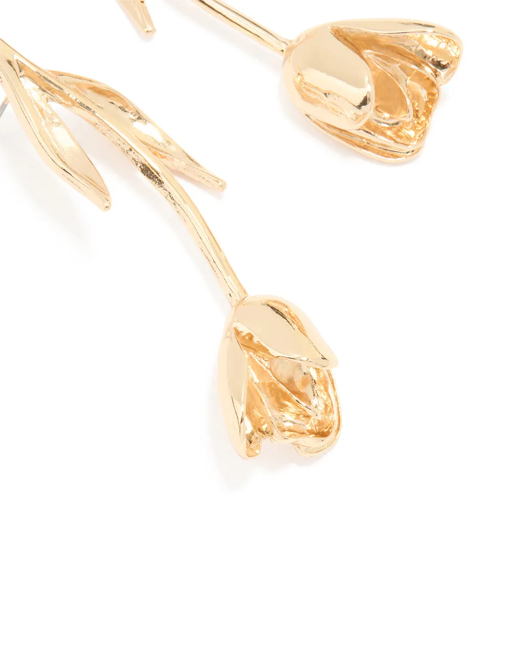 Gold Long Statement Flower Earrings sold by lovisa product image thumbnail 2