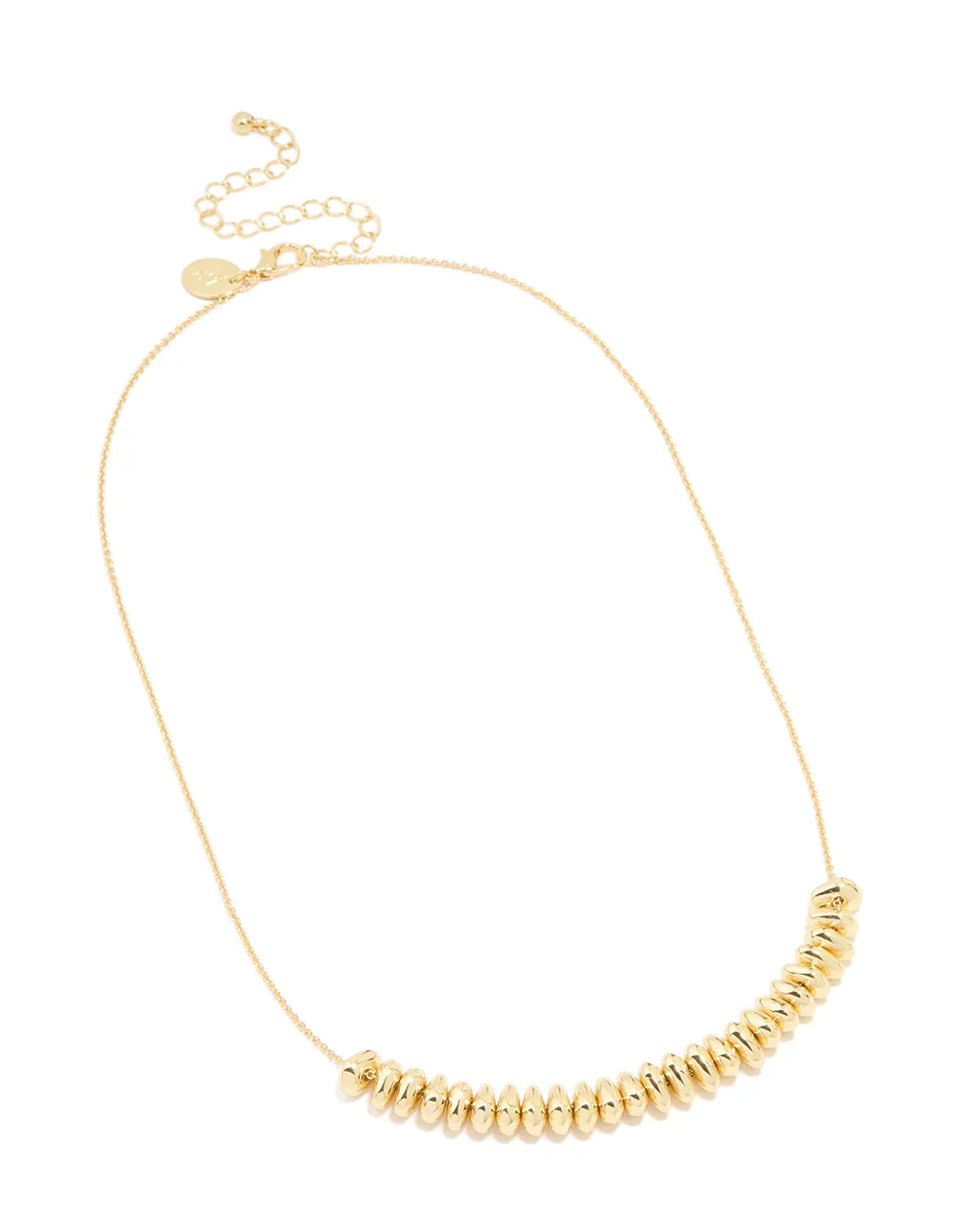 Gold Plated Oval Rondell Chip Necklace sold by lovisa product image thumbnail 2
