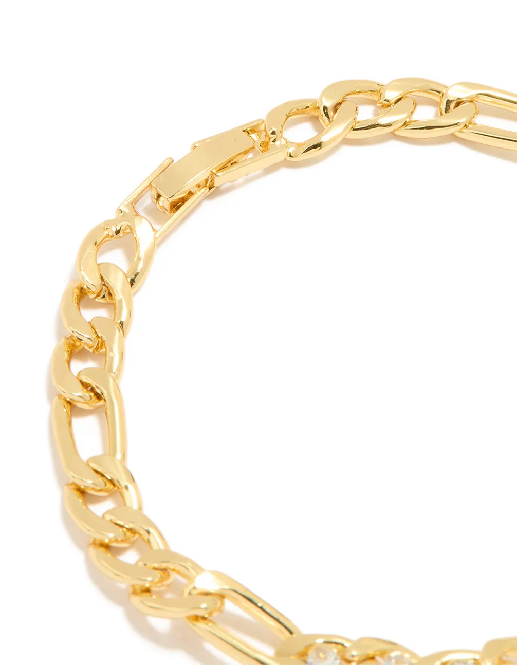 Gold Cubic Zirconia Large Chain Bracelet sold by lovisa product image thumbnail 3