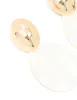 Gold Genuine Shell Oval Drop Earrings sold by lovisa