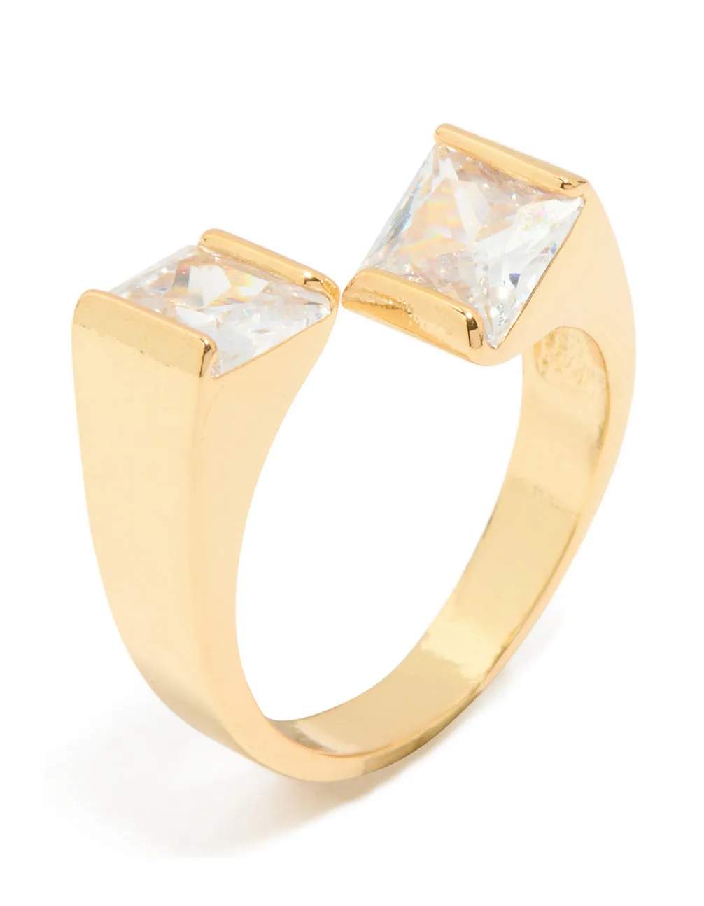 Gold Plated Cubic Zirconia Square Ring sold by lovisa product image thumbnail 2