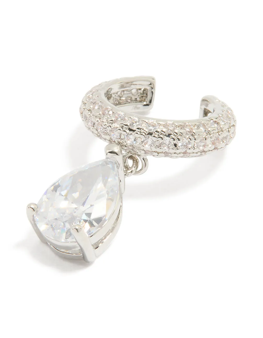 Silver Diamante Ear Cuff sold by lovisa
